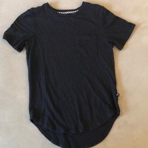 Boys large black long T-shirt.
